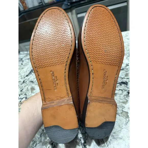 G.H. BASS Sherman Tassel Woven Loafer Brown Leather Mens Sz 11 Made In Brazil