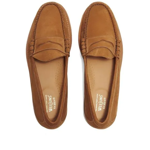 G.H.BASS tan Women's Dylan Driver Moc Loafers size 6
