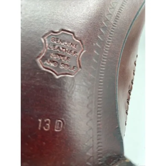 Giorgio Brutini Mens Shoes 13 D Le Glove‎ Loafers Brown Leather Woven Loafers