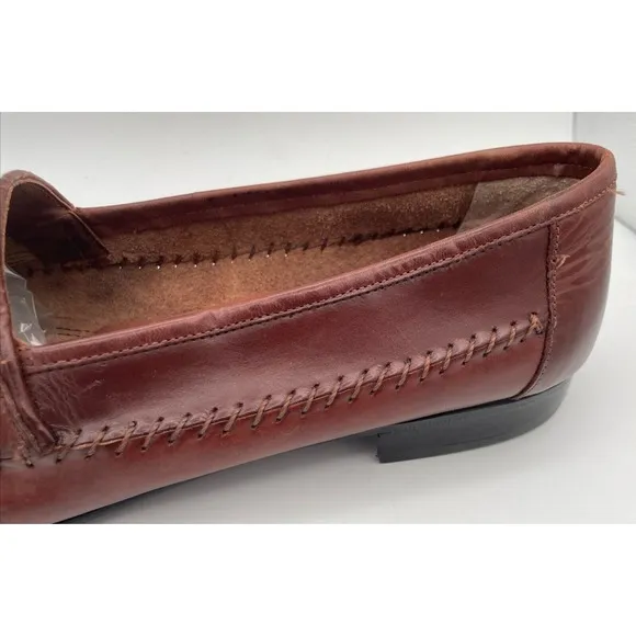 Giorgio Brutini Mens Shoes 13 D Le Glove‎ Loafers Brown Leather Woven Loafers