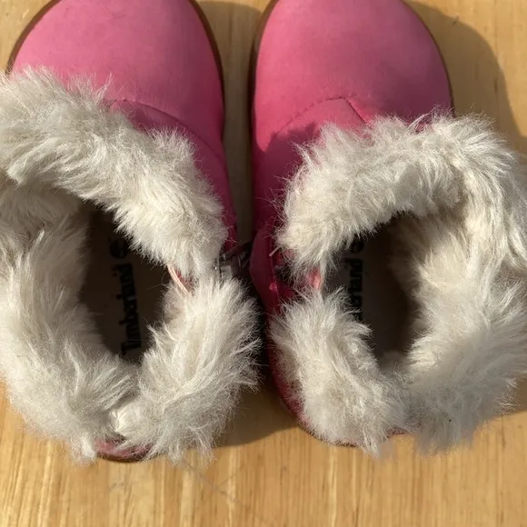 Girl’s Timberland Faux Fur Toddler Boots Size 5