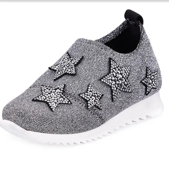 Giuseppe Zanotti Kids Natalie Sparkle Star Sneakers