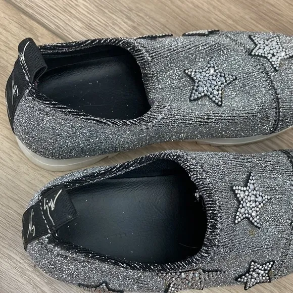Giuseppe Zanotti Kids Natalie Sparkle Star Sneakers