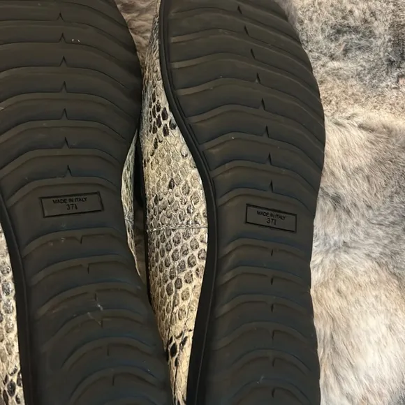 Giuseppe Zanotti snakeprint loafers size 7.5