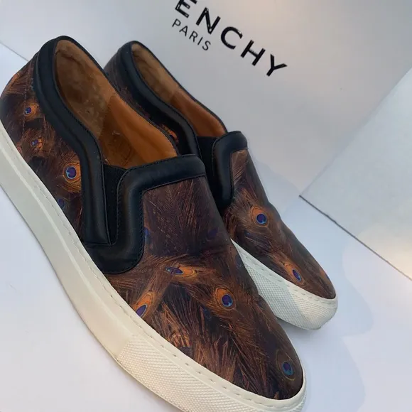 Givenchy SKATE SLIP ON Skate PEACOCK Sneakers EUC