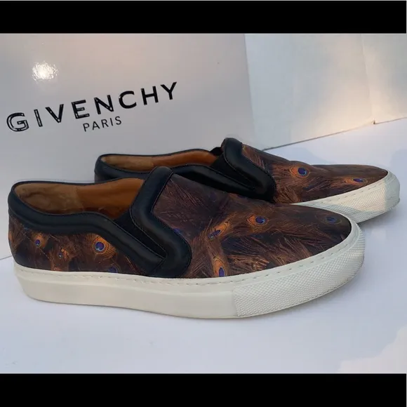 Givenchy SKATE SLIP ON Skate PEACOCK Sneakers EUC