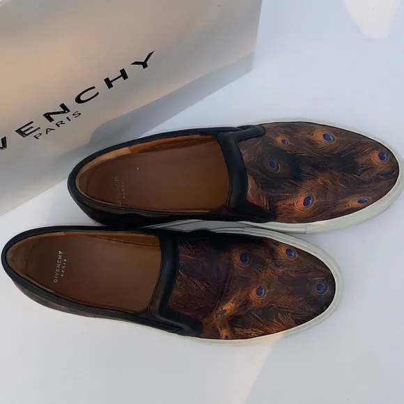 Givenchy SKATE SLIP ON Skate PEACOCK Sneakers EUC