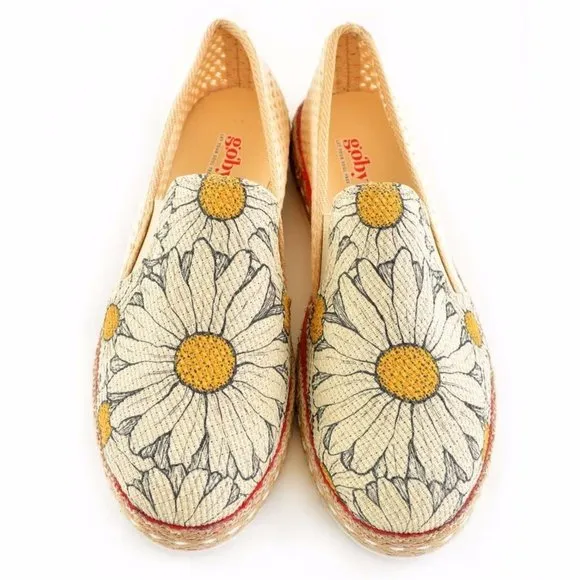 Goby Shoes - Daisy Floral Slip on Shoes