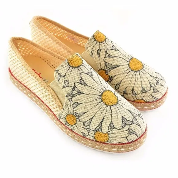 Goby Shoes - Daisy Floral Slip on Shoes