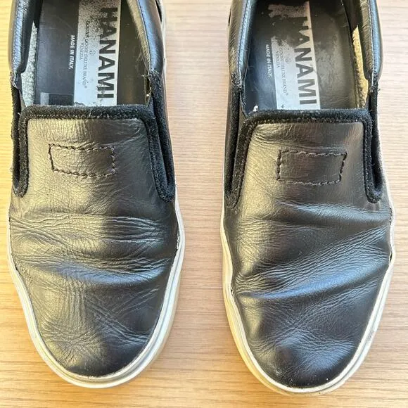 Golden Goose Hanami Black Slip on Sneakers Size 41