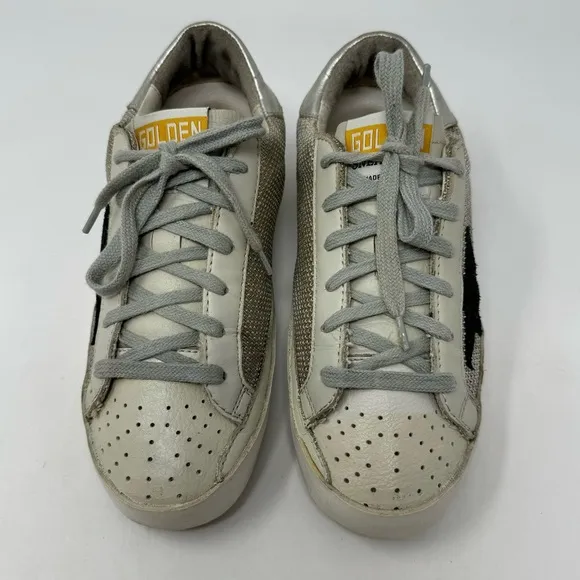 Golden Goose Superstar mesh-panelled sneakers size 34