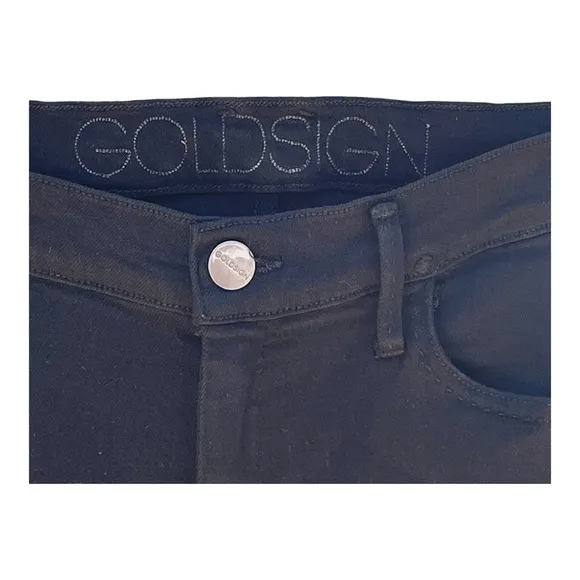 GoldSign Black High Rise Straight Leg Skinny Jeans Size 31