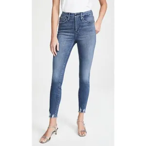 Good American Good Waist With Chewed Hem Jeans Sz 26