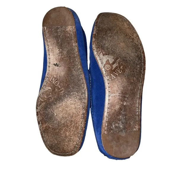 Gorgeous! Diesel Blue Suede Leather Loafers Flats Sz 40 or 7.5 (M) &amp; 9.5…