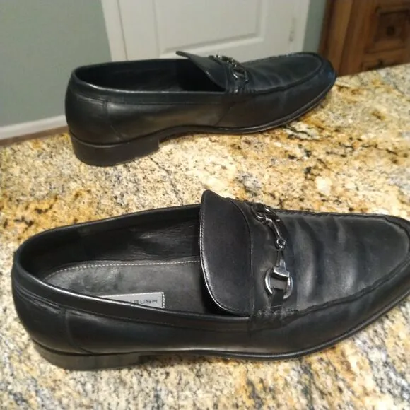 GR by Gordon Rush Horsebit Loafers Black Leather 68721 Channing Men’s Sz 12
