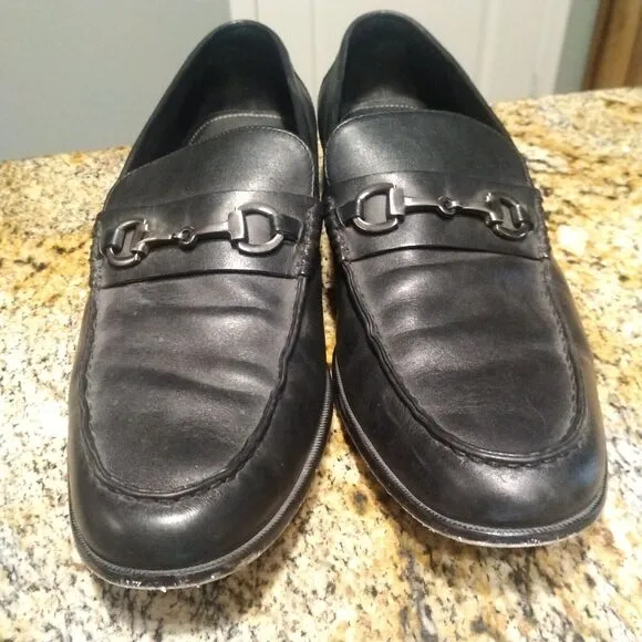 GR by Gordon Rush Horsebit Loafers Black Leather 68721 Channing Men’s Sz 12