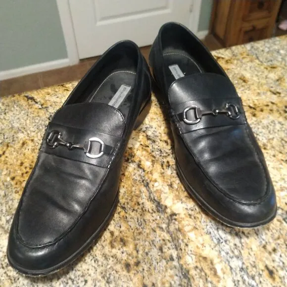 GR by Gordon Rush Horsebit Loafers Black Leather 68721 Channing Men’s Sz 12