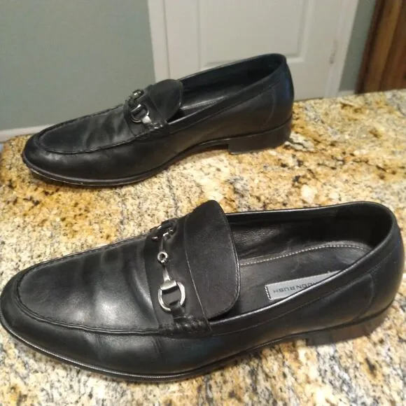 GR by Gordon Rush Horsebit Loafers Black Leather 68721 Channing Men’s Sz 12