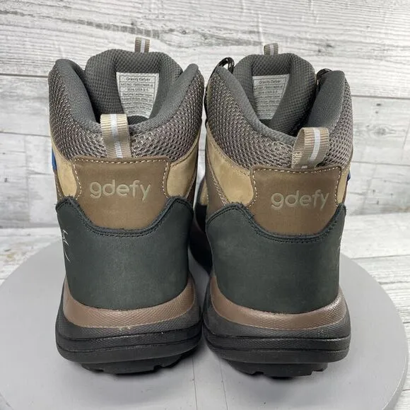 Gravity Defyer Men's Walking Shoes Size 9.5 GDEFY Sierra Brown Genuine Leather