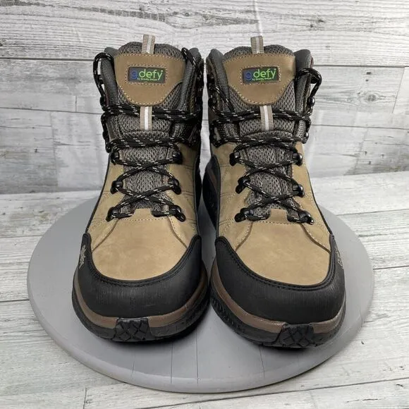 Gravity Defyer Men's Walking Shoes Size 9.5 GDEFY Sierra Brown Genuine Leather