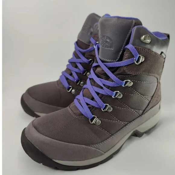 Gray North Face Waterproof boots sz 7 .5