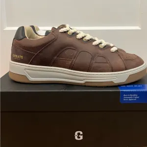 GREATS Brooklyn Cooper Low Lace-Up‎ Brown Sneakers