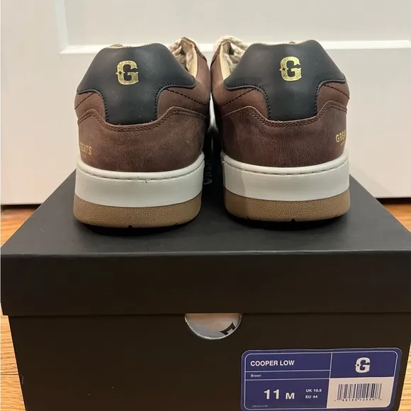 GREATS Brooklyn Cooper Low Lace-Up‎ Brown Sneakers