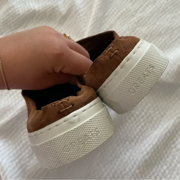 GREATS Minimalist Style Suede Slip On Sneakers