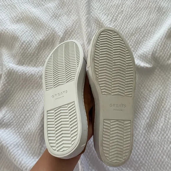 GREATS Minimalist Style Suede Slip On Sneakers