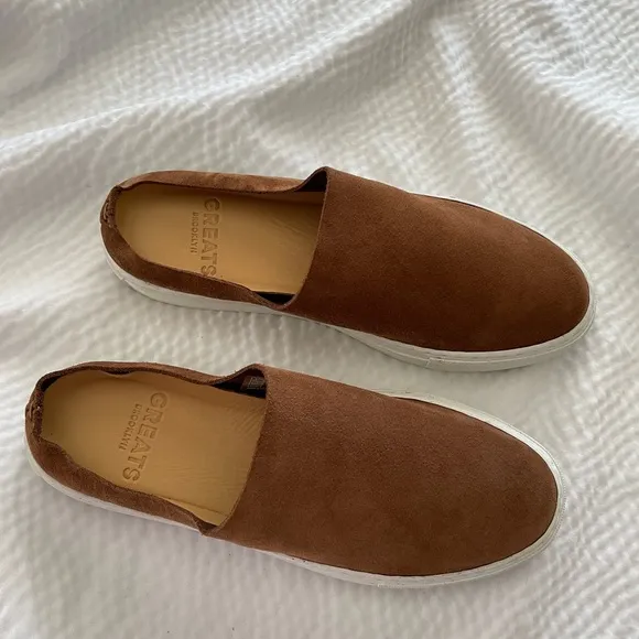 GREATS Minimalist Style Suede Slip On Sneakers