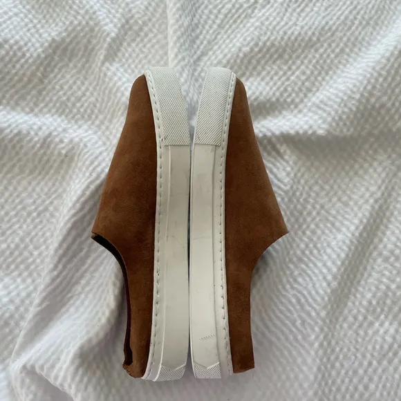 GREATS Minimalist Style Suede Slip On Sneakers