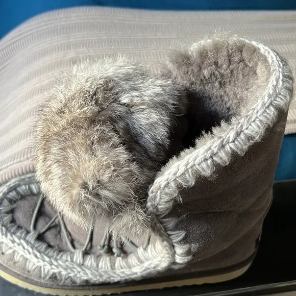 Grey Eskimo Dream Catcher lace up Mou Boots