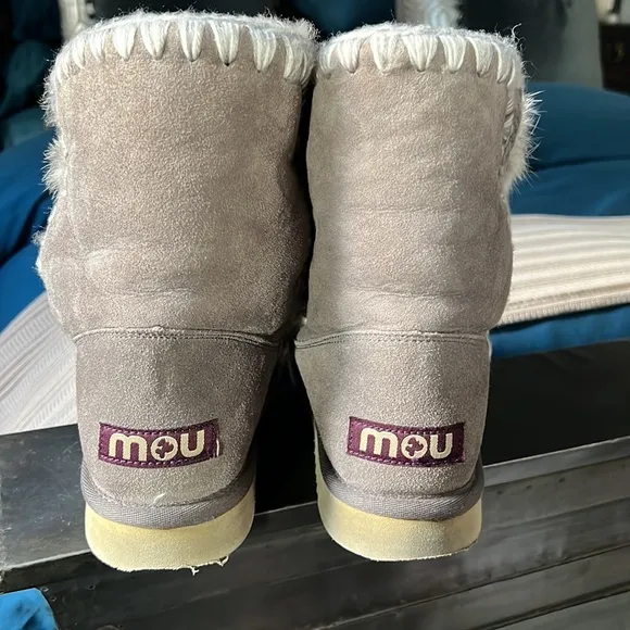 Grey Eskimo Dream Catcher lace up Mou Boots