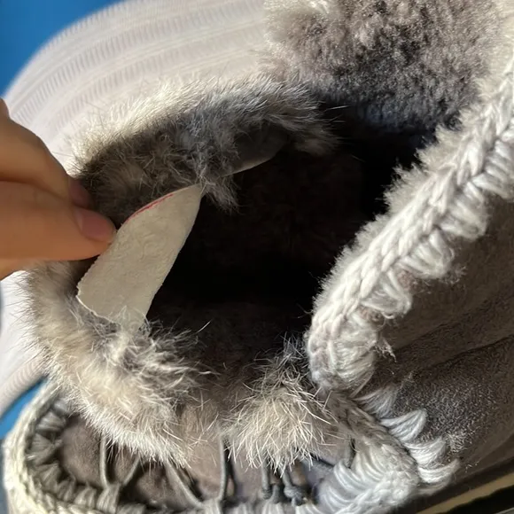 Grey Eskimo Dream Catcher lace up Mou Boots