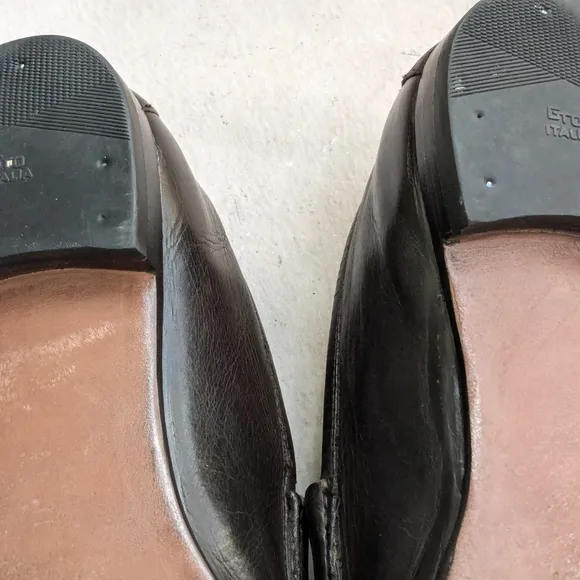 Gucci Brown Gold Loafers Slip-Ons