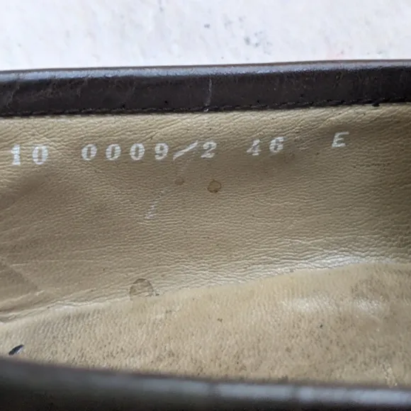 Gucci Brown Gold Loafers Slip-Ons