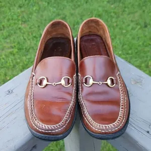 Gucci Brown Horsebit Loafers 0424B size 8