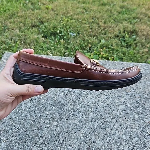 Gucci Brown Horsebit Loafers 0424B size 8