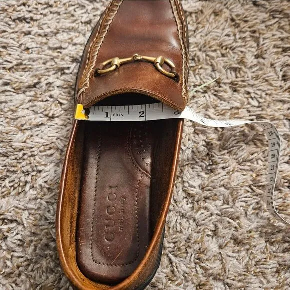 Gucci Brown Horsebit Loafers 0424B size 8