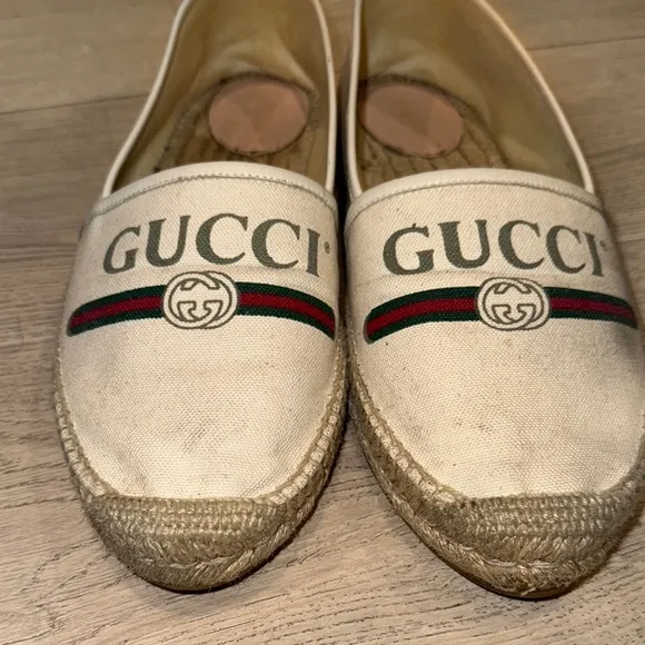 Gucci Cream Espadrilles with Rope Sole