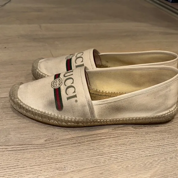 Gucci Cream Espadrilles with Rope Sole
