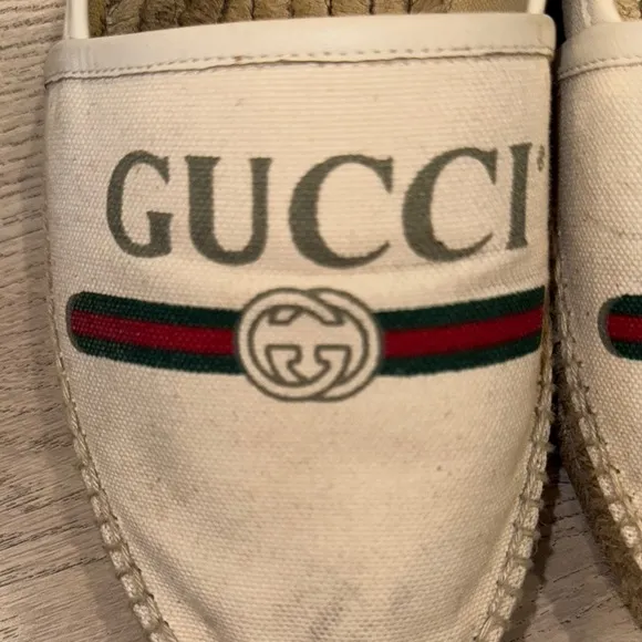 Gucci Cream Espadrilles with Rope Sole