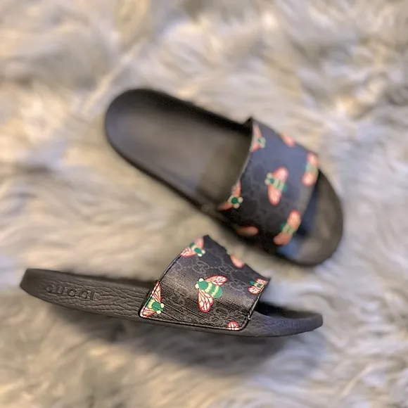 GUCCI | GG Supreme Black H2O Signature 🐝 Bee Multicolor Design | GUC | 5M/7.5W