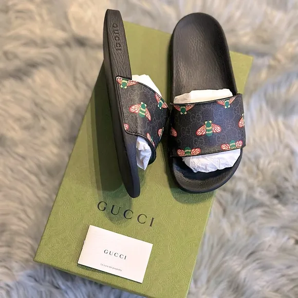 GUCCI | GG Supreme Black H2O Signature 🐝 Bee Multicolor Design | GUC | 5M/7.5W