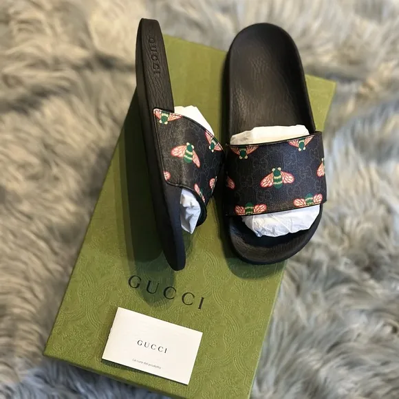 GUCCI | GG Supreme Black H2O Signature 🐝 Bee Multicolor Design | GUC | 5M/7.5W