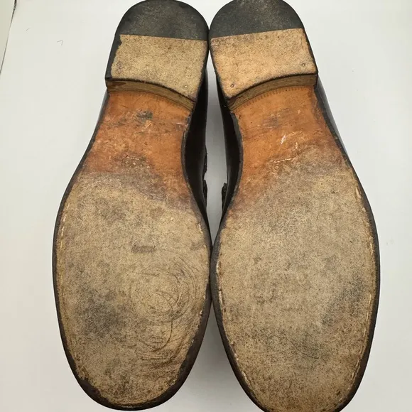 Gucci Horsebit Accent Leather Loafers Women’s Size 8