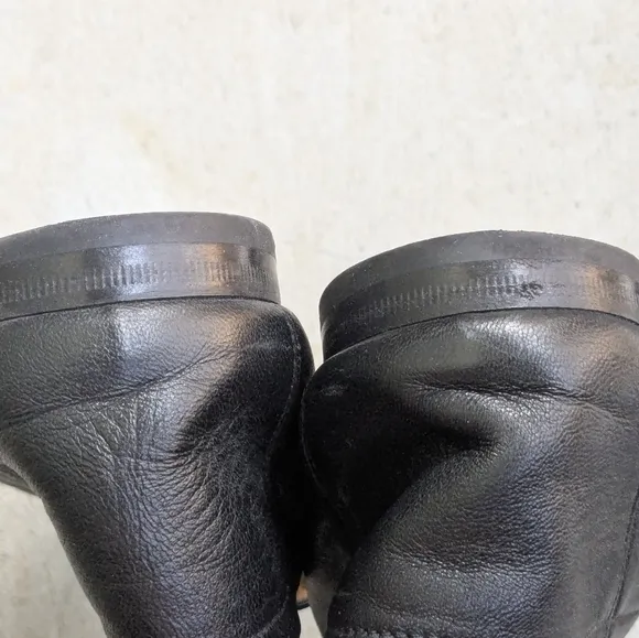 Gucci Horsebit Loafers Black Leather Red Wolf Men 7.5 Snaffle
