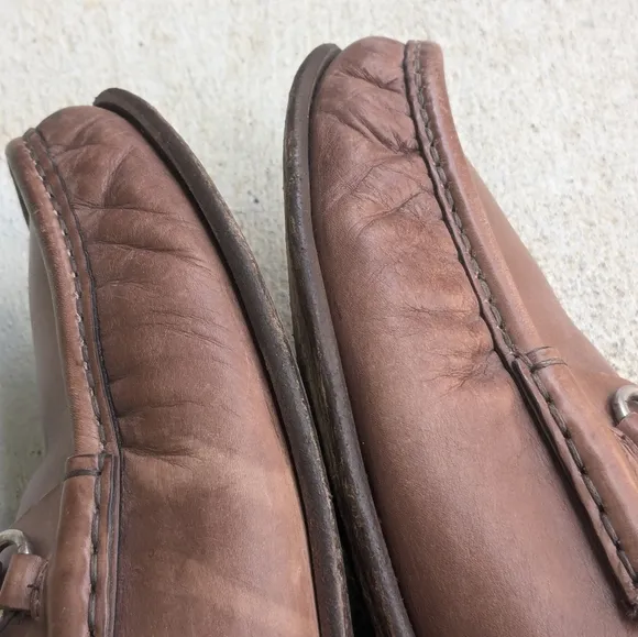 Gucci Horsebit Loafers Brown Leather Men 8.5
