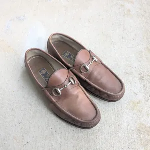 Gucci Horsebit Loafers Brown Leather Men 8.5