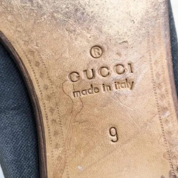 Gucci Horsebit Loafers Gray Velvet Patent Leather Men 9.5